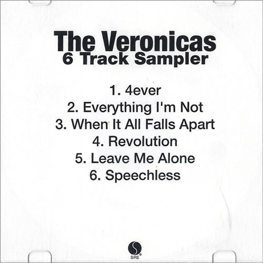 The Veronicas 6 Track Sampler US Promo CD-R acetate CDR ACETATE