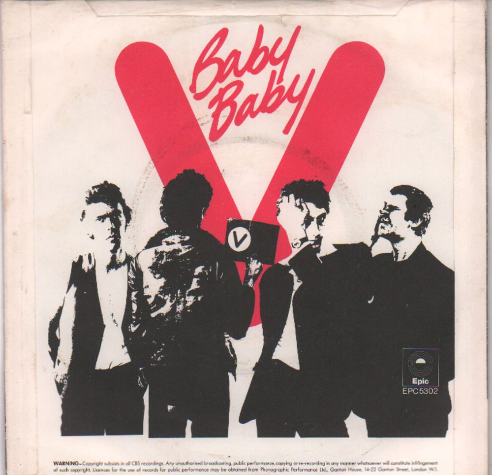 The Vibrators Baby Baby UK 7" vinyl single (7 inch record / 45) VIB07BA87476