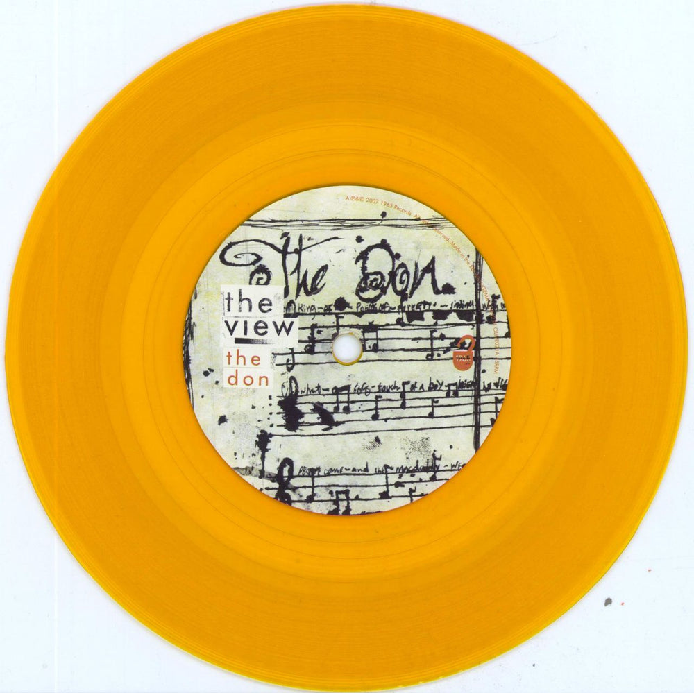 The View The Don - Translucent Orange Vinyl UK 7" vinyl single (7 inch record / 45) TVW07TH805665