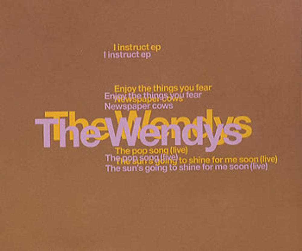 The Wendys I Instruct E.P. UK CD single (CD5 / 5") FACD337
