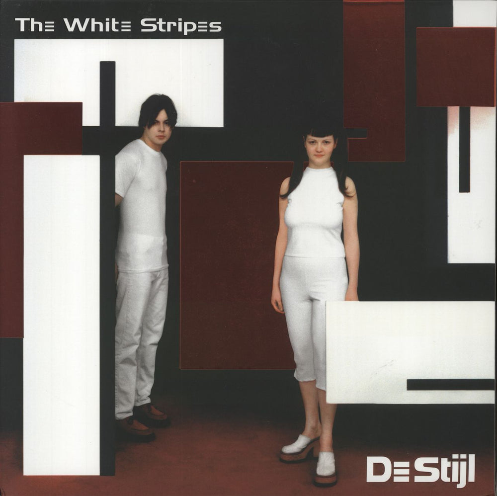 The White Stripes De Stijl - Red With Black Splatter Vinyl US vinyl LP album (LP record) TMR-032