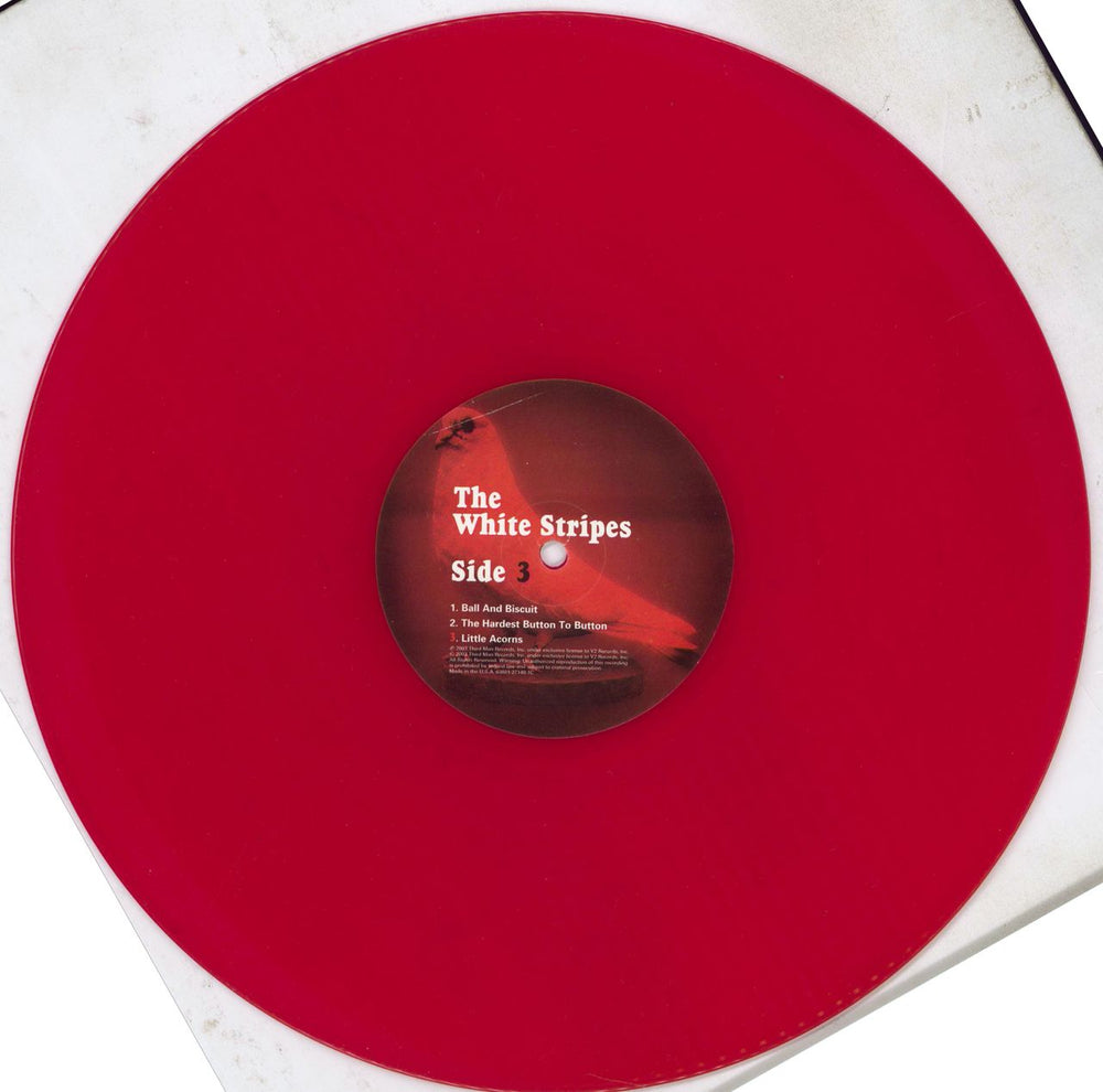 The White Stripes Elephant - Red + White Vinyl - EX US 2-LP vinyl record set (Double LP Album)