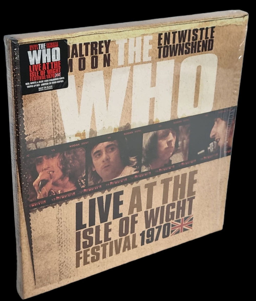 The Who Live At The Isle Of Wight Festival 1970 - 140gm Coloured Vinyl UK 3-LP vinyl record set (Triple LP Album) RCV065LP