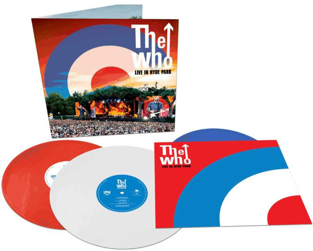 The Who Live In Hyde Park - Red, White & Blue Vinyl - Sealed UK 3-LP vinyl record set (Triple LP Album) 0881442