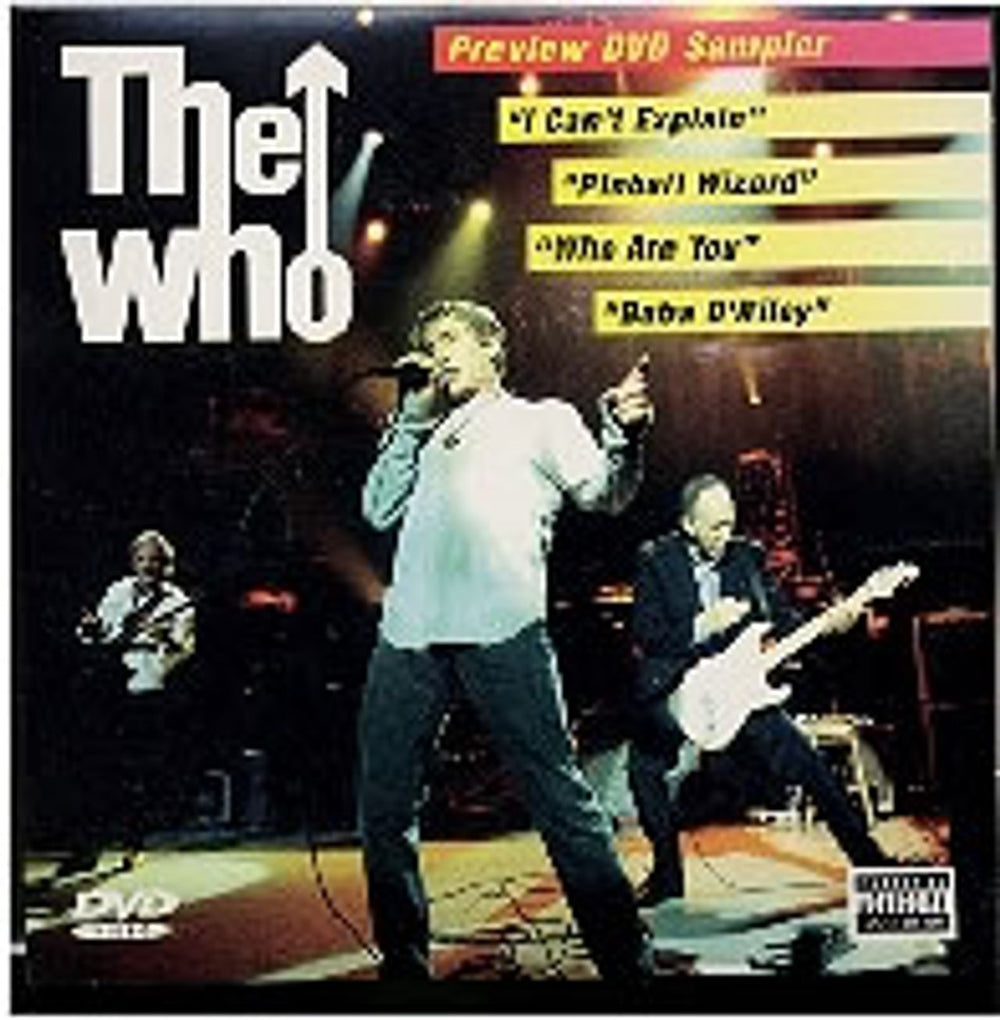 The Who Preview DVD Sampler US Promo DVD PROMO DVD