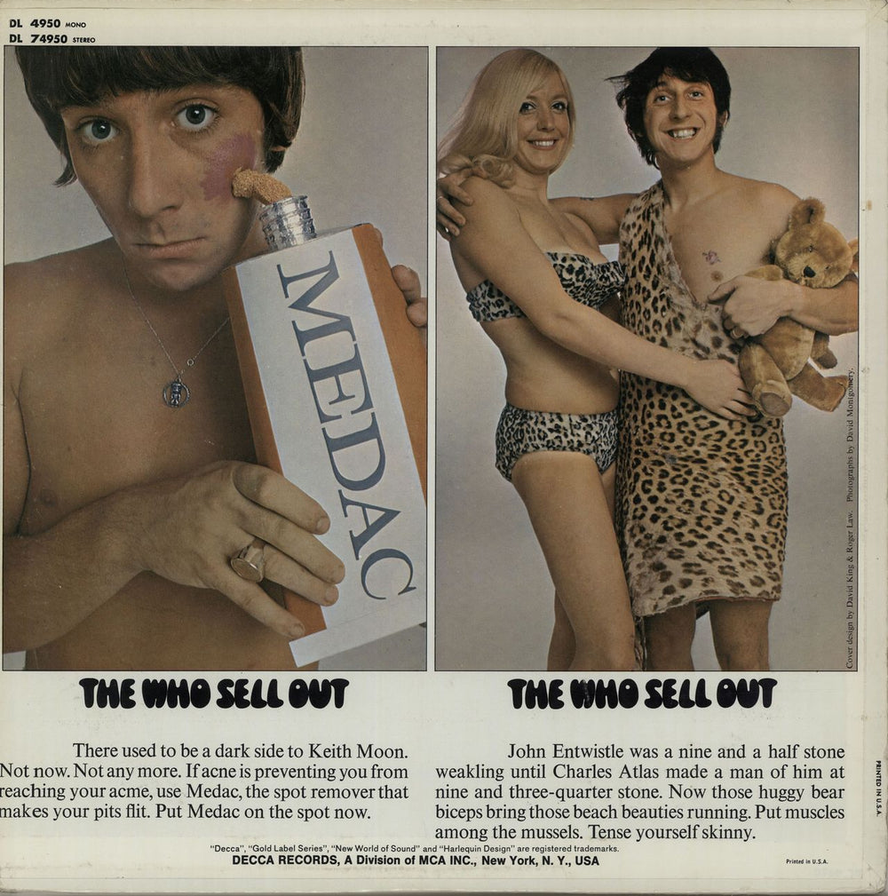 The Who Sell Out - 2nd US vinyl LP album (LP record) WHOLPSE362982