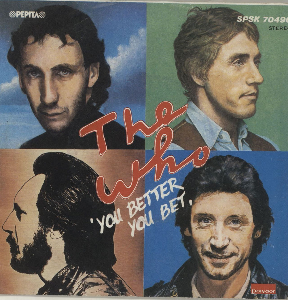 The Who You Better You Bet + Sleeve Hungarian 7" vinyl single (7 inch record / 45) SPSK70490