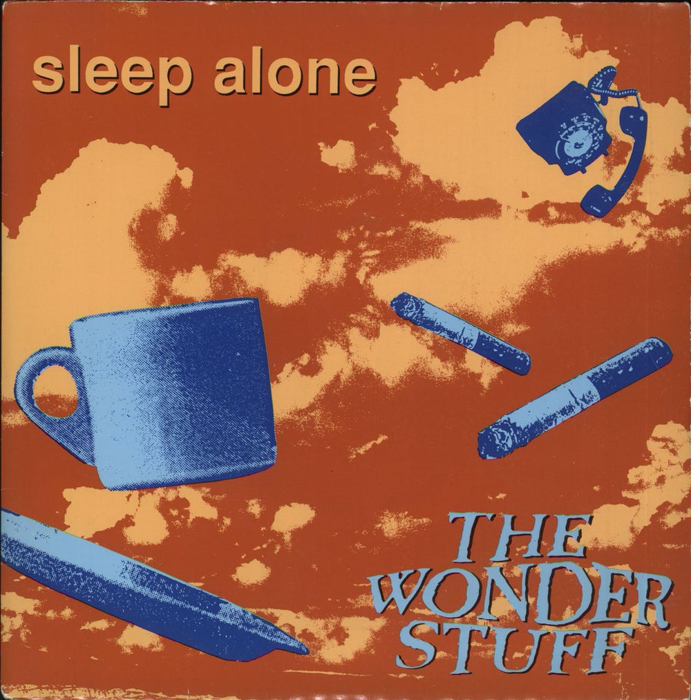 The Wonder Stuff Sleep Alone - Double Sleeve UK 7" vinyl single (7 inch record / 45) GONE13