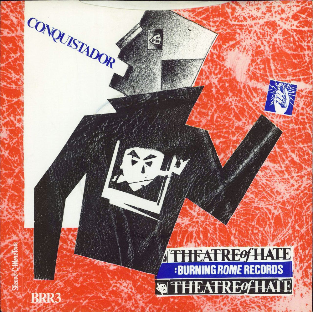 Theatre Of Hate The Hop UK Promo 7" vinyl single (7 inch record / 45)