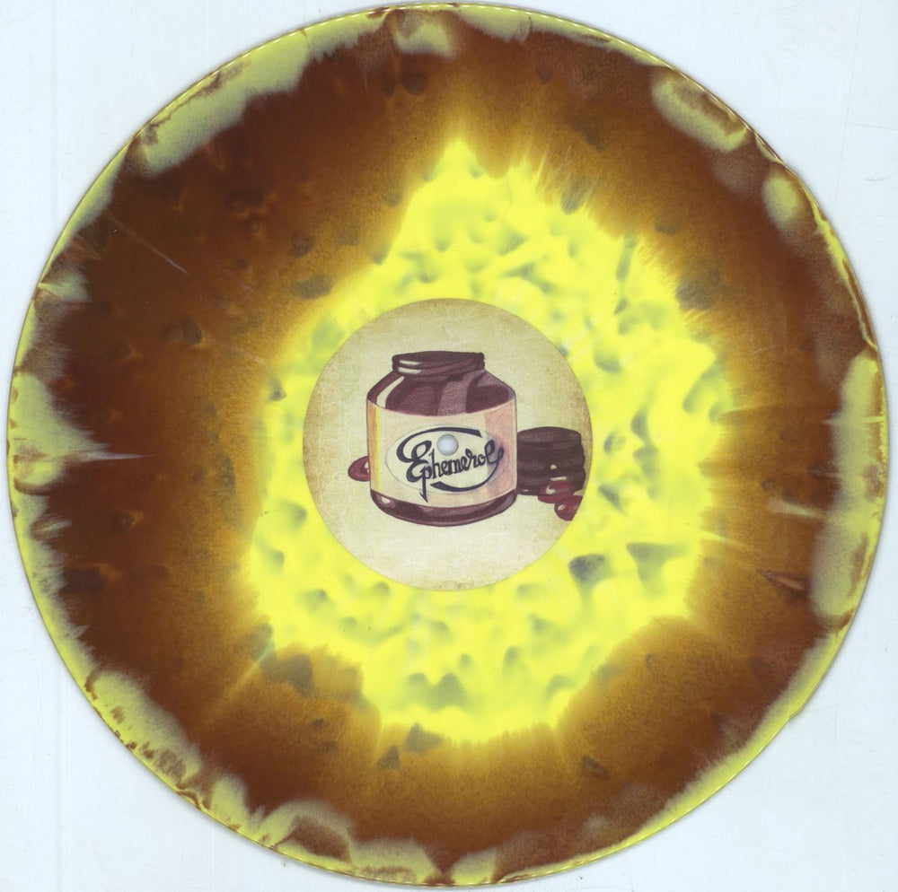Thelema Ephemerol - Yellow & Brown Marble Vinyl Australian 12" vinyl single (12 inch record / Maxi-single) 54H12EP813968