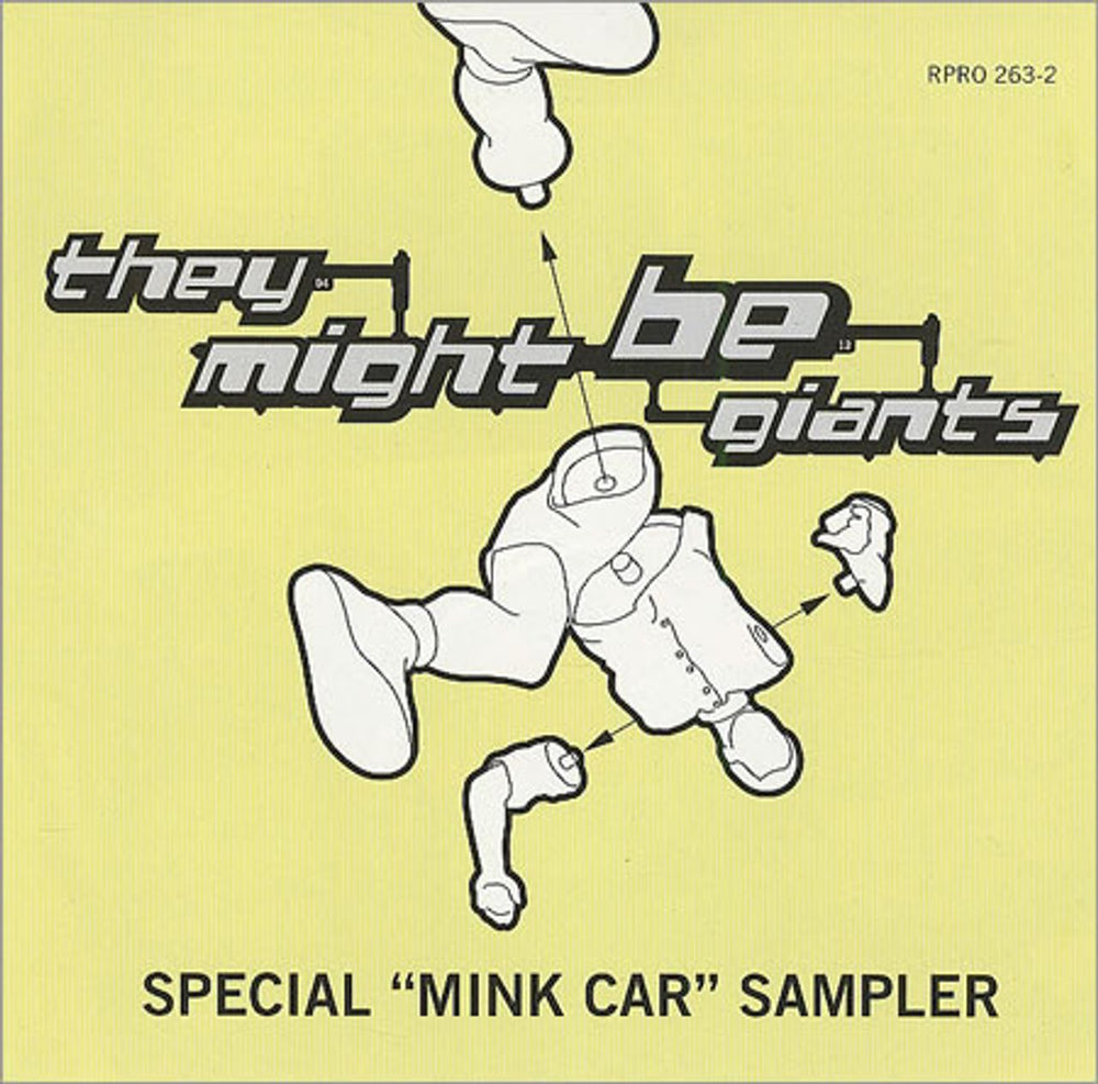 They Might Be Giants Mink Car Sampler US Promo CD single (CD5 / 5") RPRO263-2