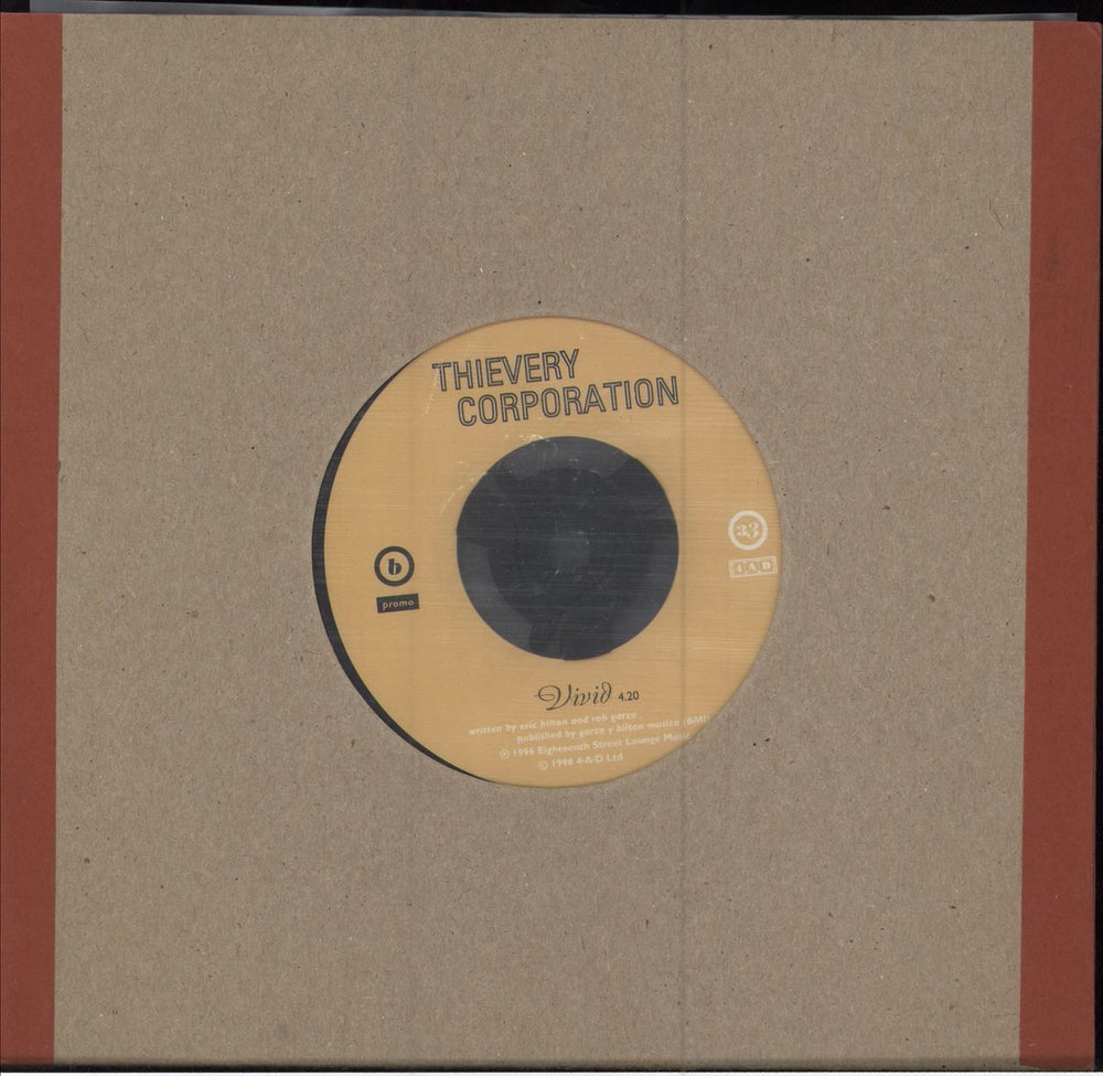 Thievery Corporation Shaolin Satellite UK 7" vinyl single (7 inch record / 45)