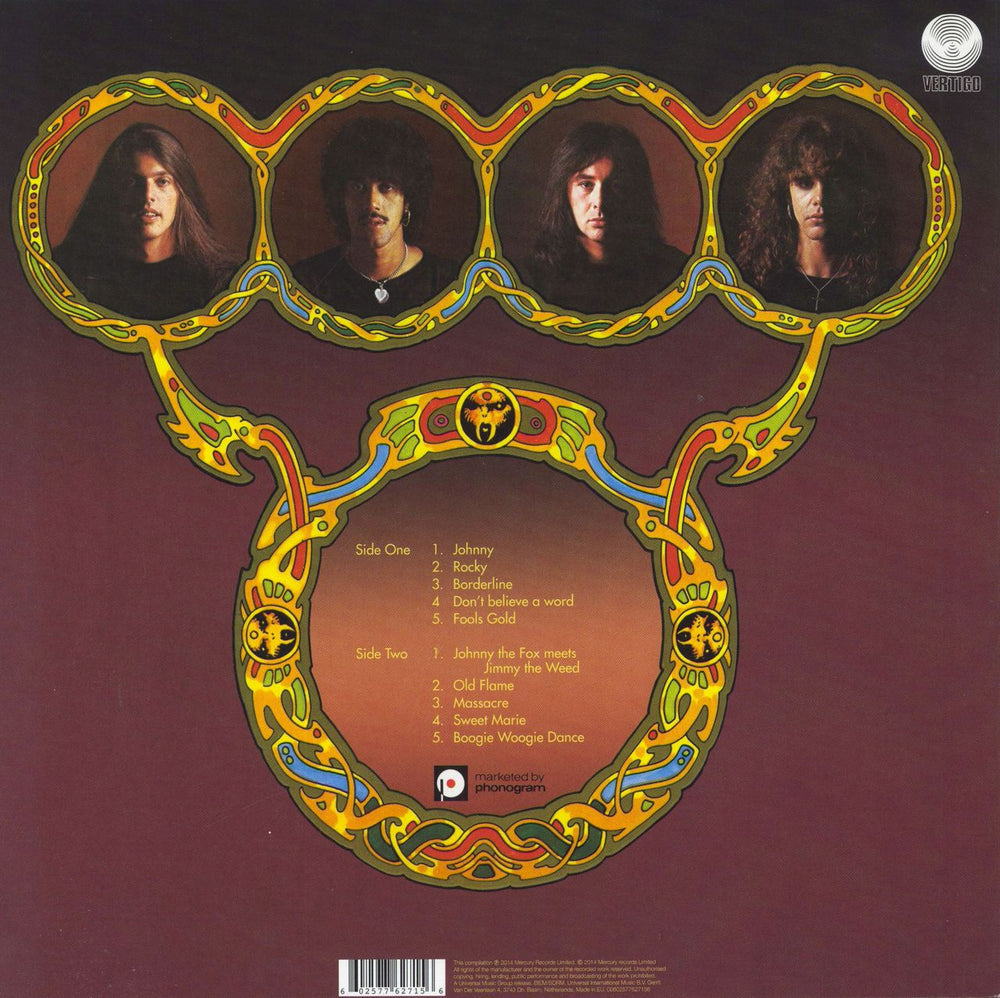 Thin Lizzy Johnny The Fox - Brown Vinyl UK vinyl LP album (LP record) 602577627156