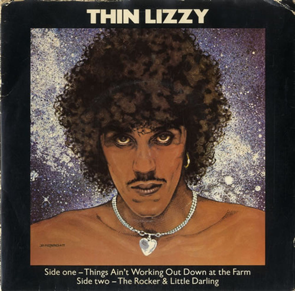 Thin Lizzy Things Ain't Working Out Down On The Farm UK 7" vinyl single (7 inch record / 45) THIN1