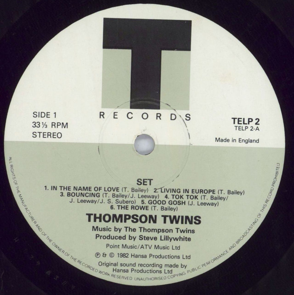 Thompson Twins Set + Bonus 7" UK vinyl LP album (LP record) TWILPSE819745