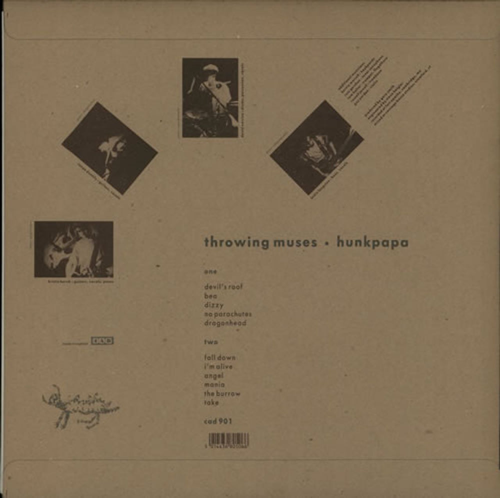 Throwing Muses Hunkpapa - Barcode Misprint UK vinyl LP album (LP record) THRLPHU310414