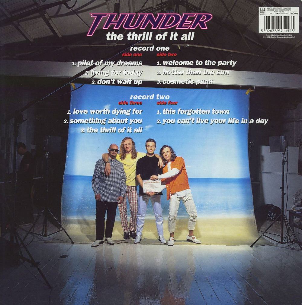 Thunder The Thrill Of It All UK 2-LP vinyl record set (Double LP Album)