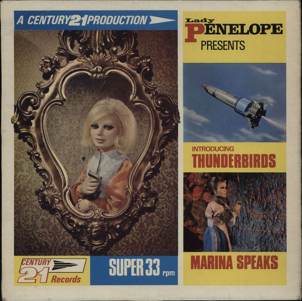 Thunderbirds Lady Penelope Presents UK vinyl LP album (LP record) LA2