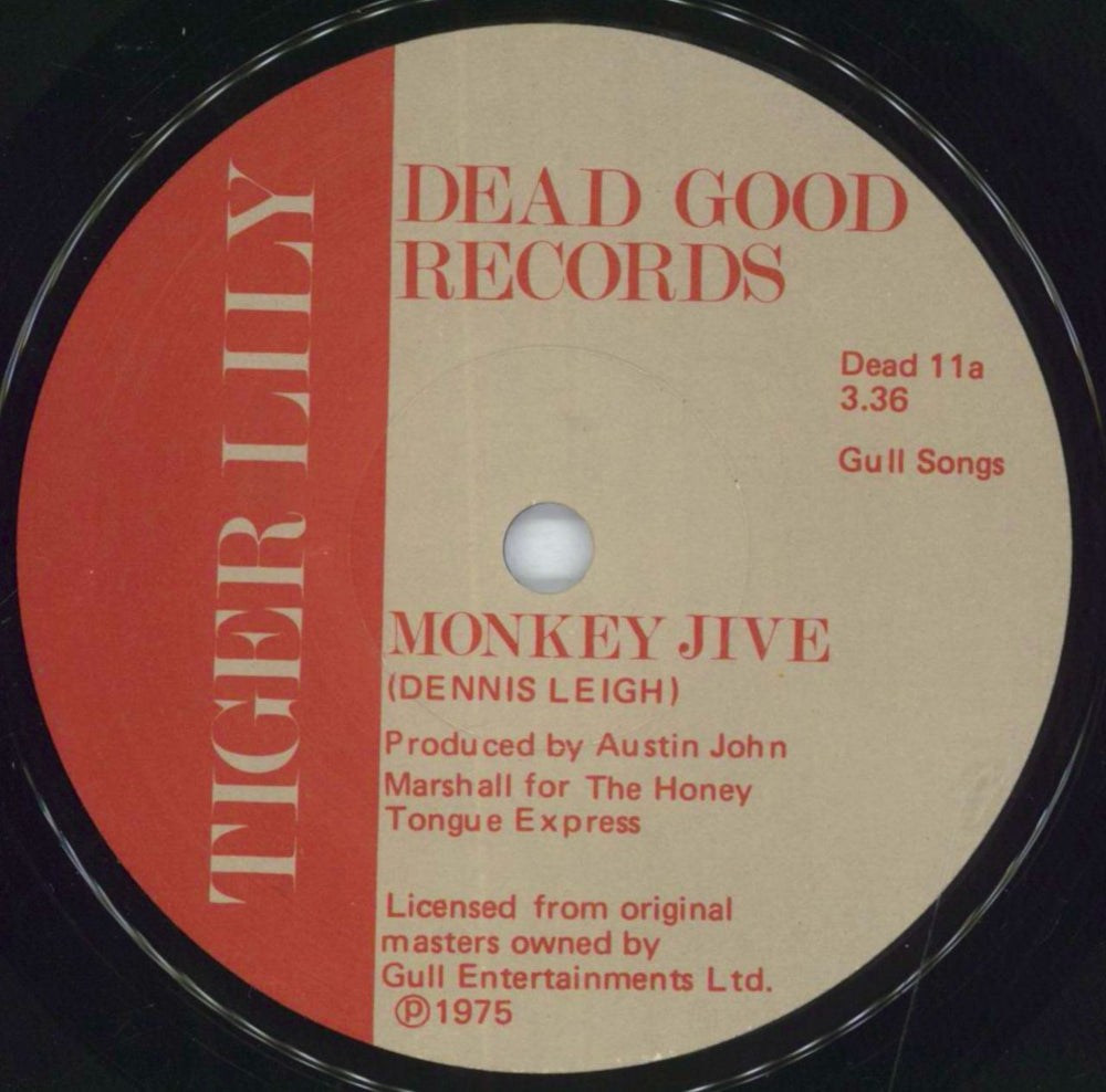 Tiger Lily Monkey Jive UK 7" vinyl single (7 inch record / 45) ILY07MO553258