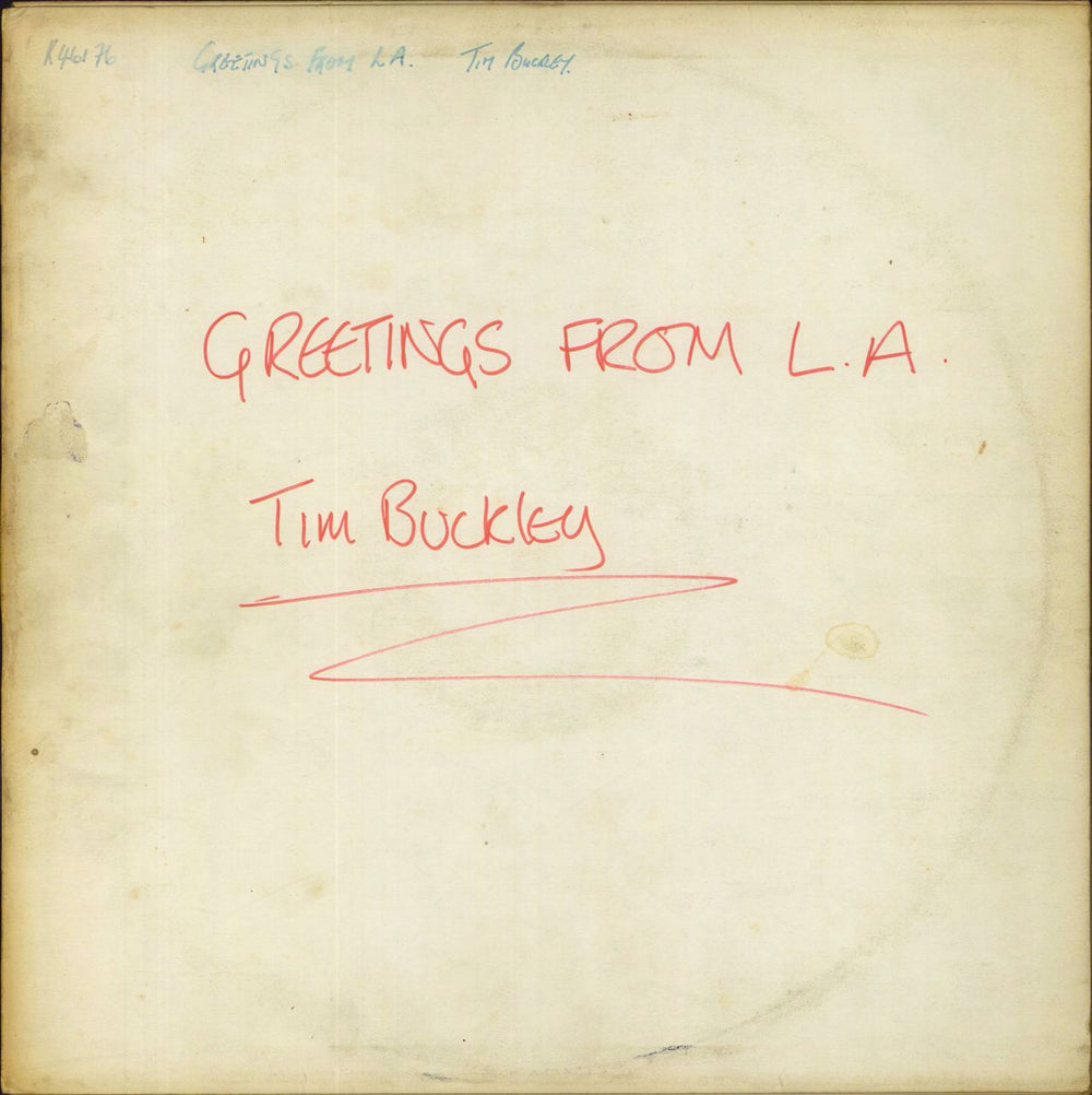 Tim Buckley Greetings From L.A. - Test Pressing UK vinyl LP album (LP record) K46176