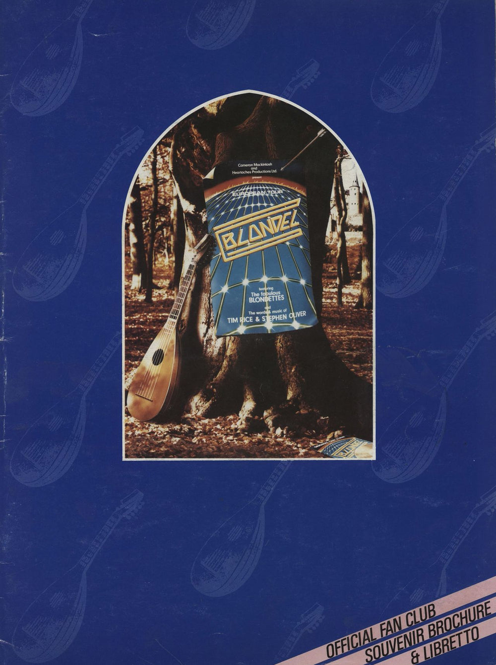 Tim Rice Blondel Souvenir Brochure UK Promo tour programme