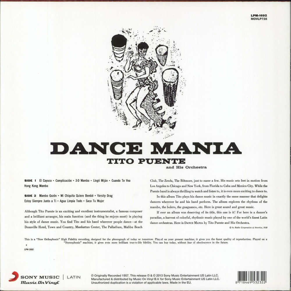 Tito Puente Dance Mania - 180gm UK vinyl LP album (LP record)