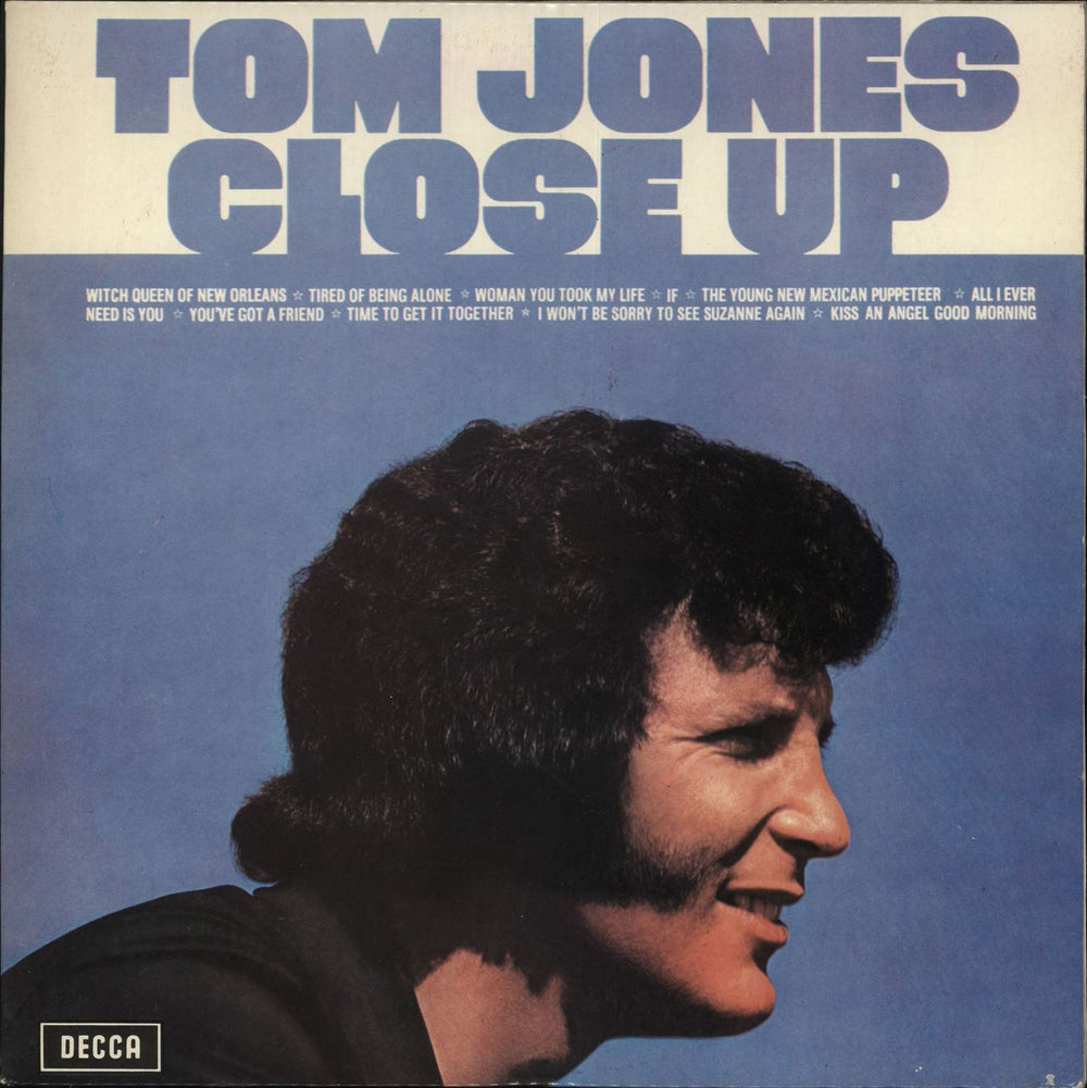 Tom Jones Close Up Greek vinyl LP album (LP record) SGLK025