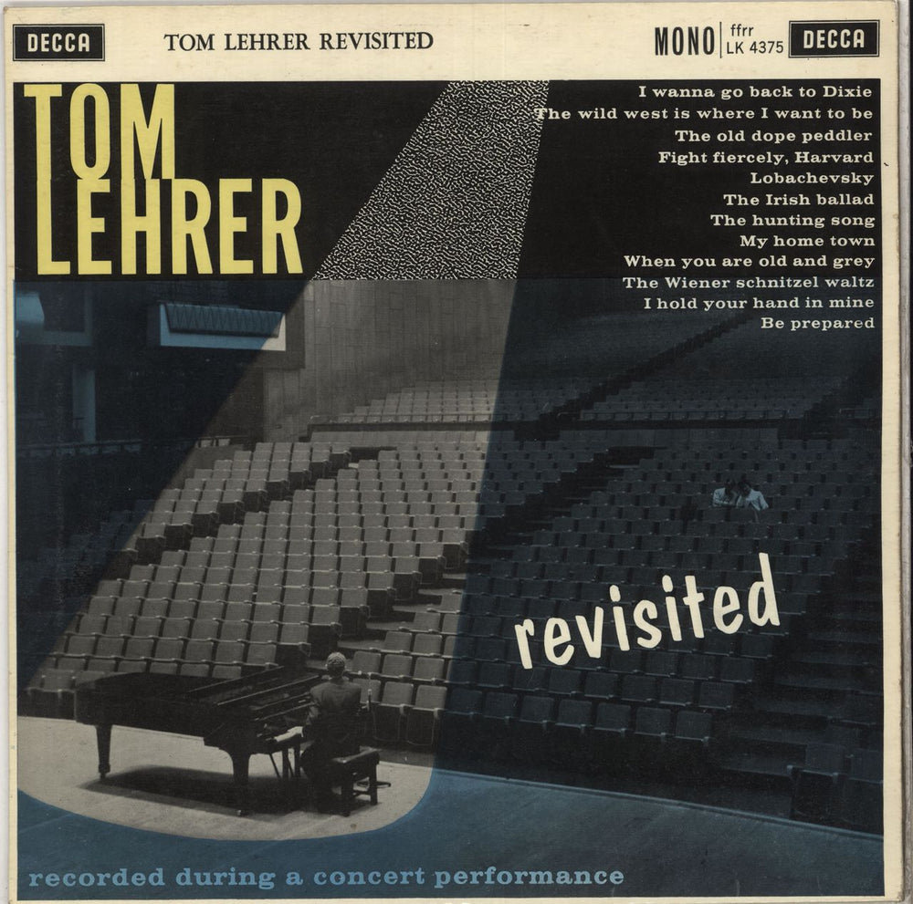 Tom Lehrer Tom Lehrer Revisited UK vinyl LP album (LP record) LK4375