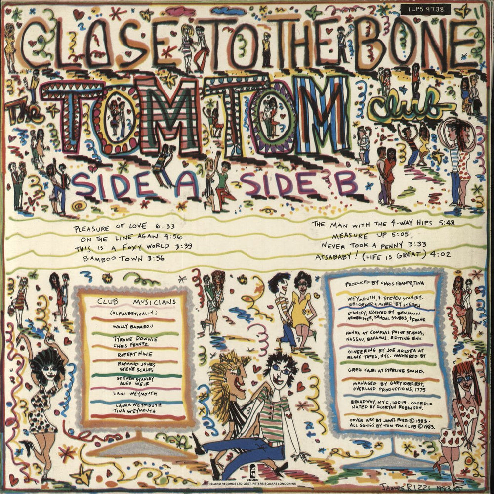 Tom Tom Club Close To The Bone - Green Vinyl UK vinyl LP album (LP record)