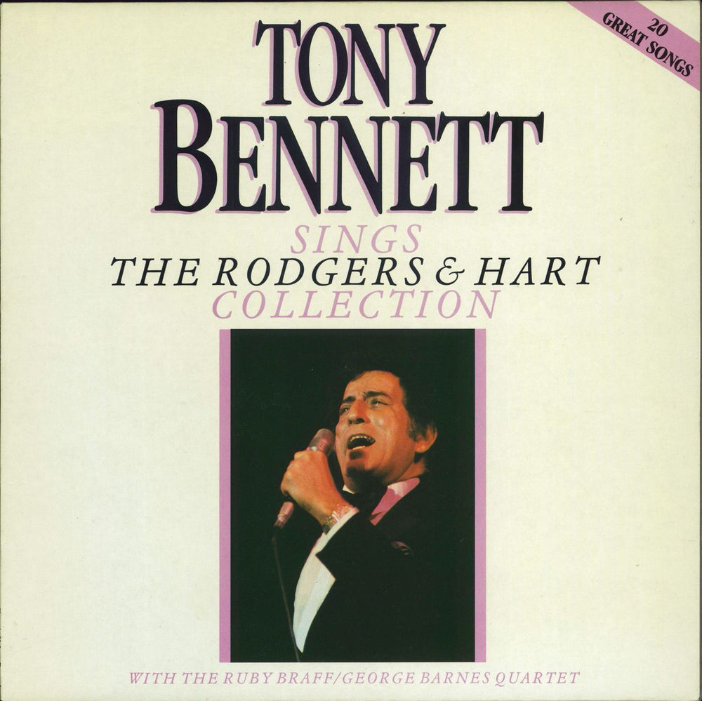 Tony Bennett Sings The Rodgers & Hart Collection (20 Great Songs) UK vinyl LP album (LP record) YU108