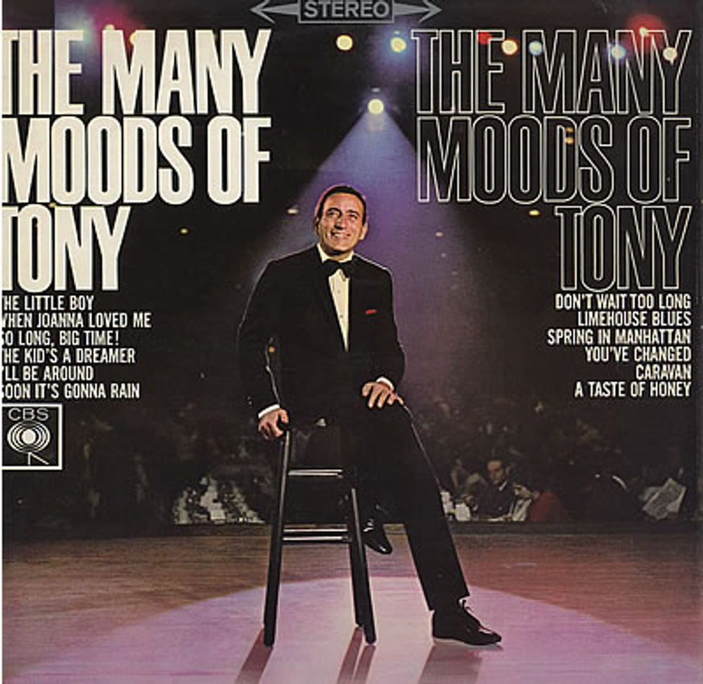 Tony Bennett The Many Moods of Tony UK vinyl LP album (LP record) SBPG62245