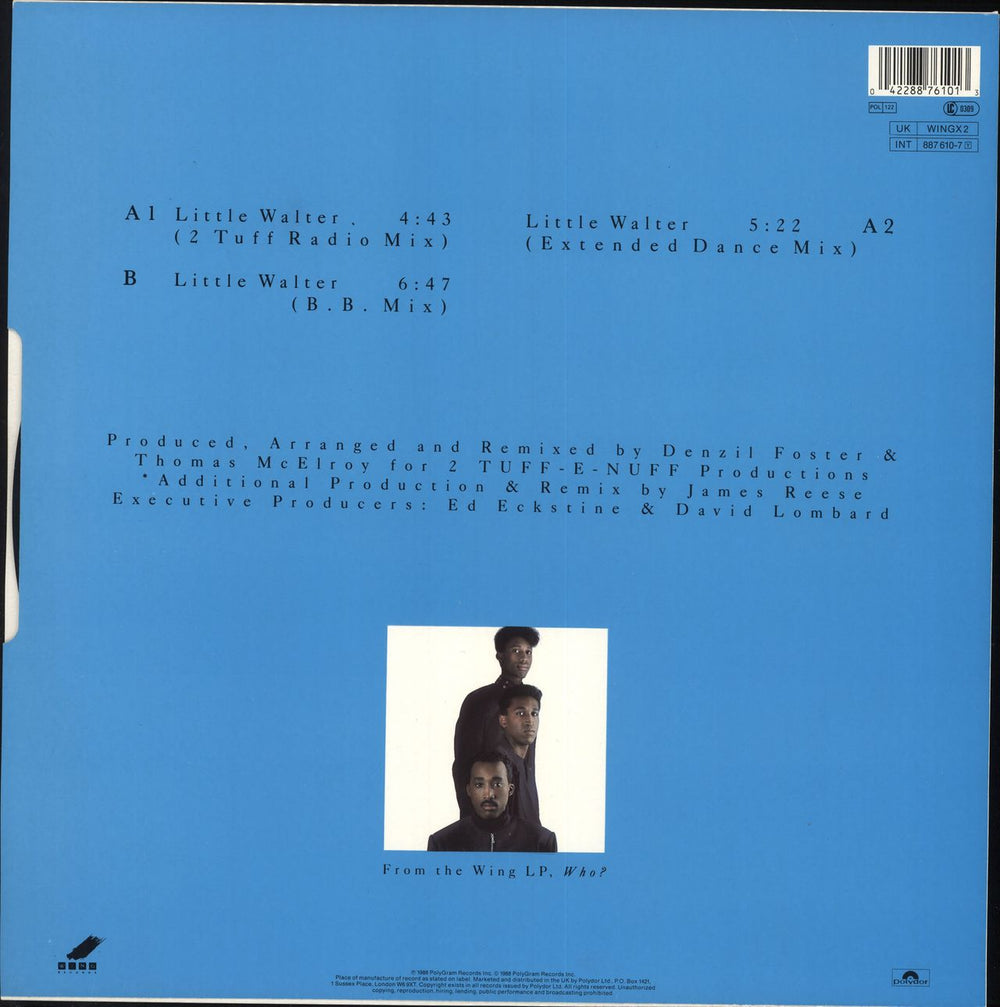 Tony Toni Toné Little Walter UK 12" vinyl single (12 inch record / Maxi-single) 042288761013