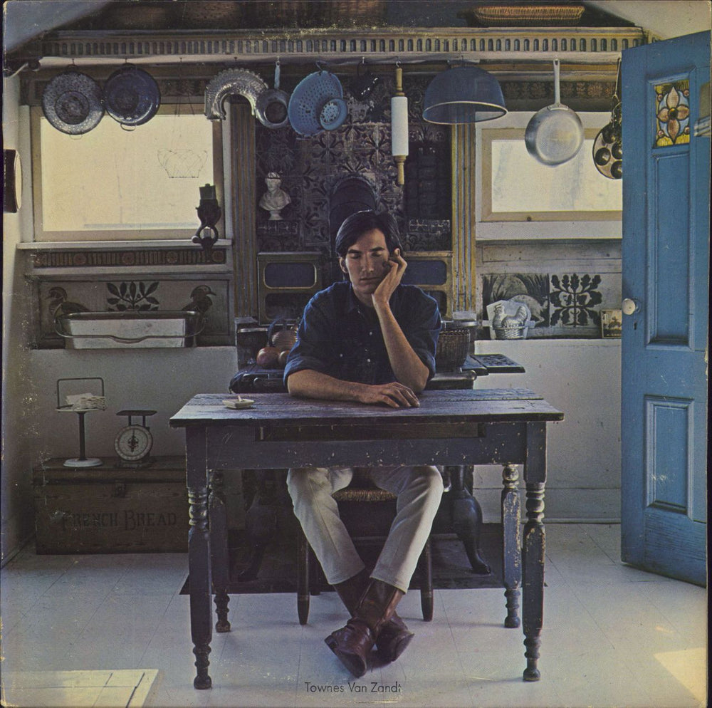 Townes Van Zandt Townes Van Zandt - 1st - Promo Stamped Sleeve US Promo vinyl LP album (LP record) PYS40007