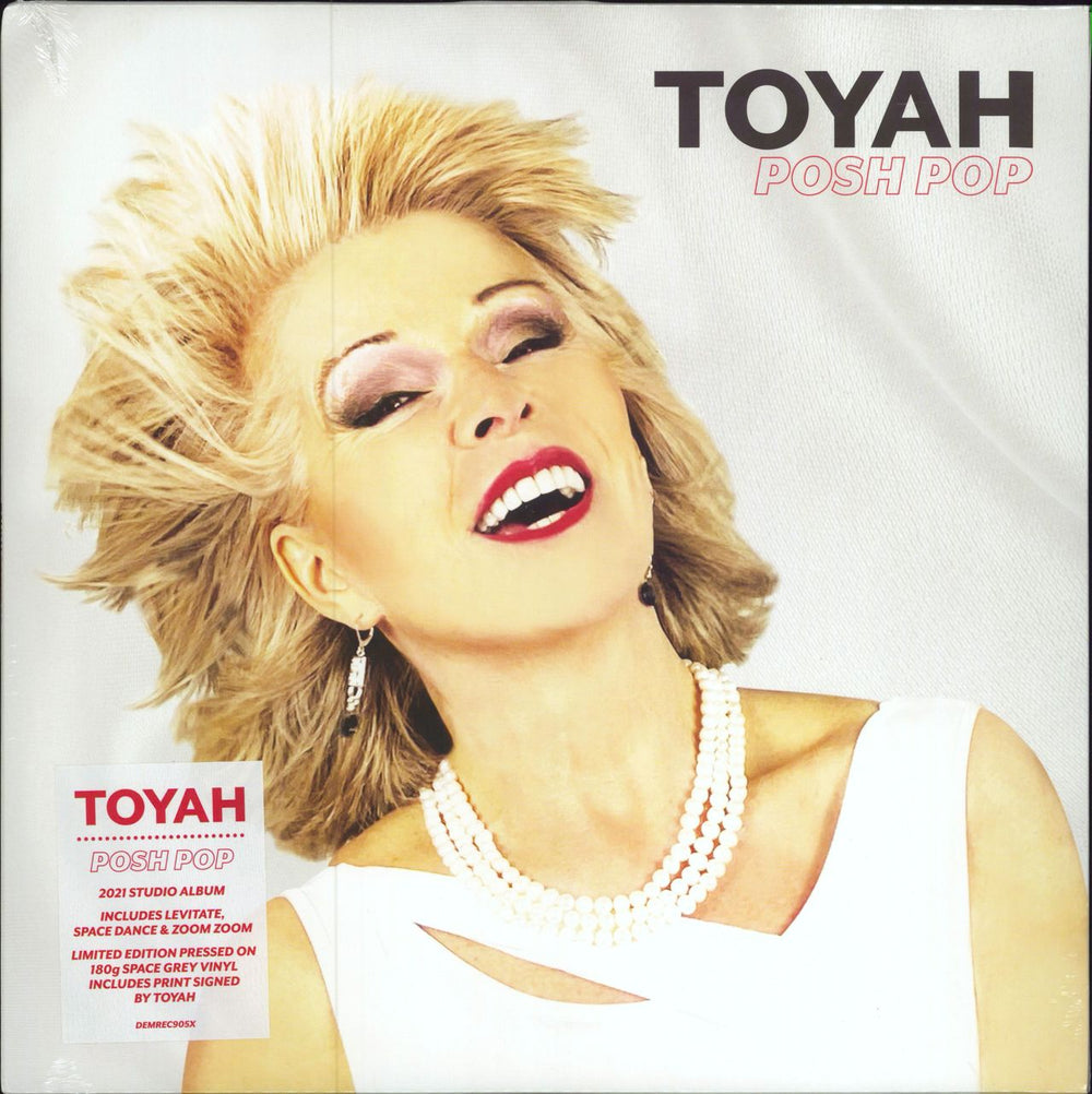 Toyah Posh Pop - Grey Vinyl + Autographed Print - Sealed UK vinyl LP album (LP record) DEMREC905X