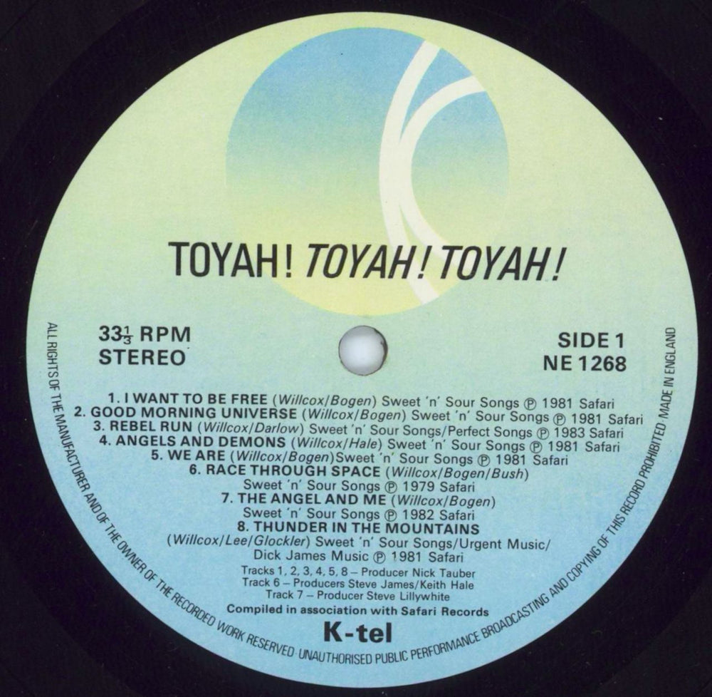 Toyah Toyah! Toyah! Toyah! (All The Hits) UK vinyl LP album (LP record) TYHLPTO550815