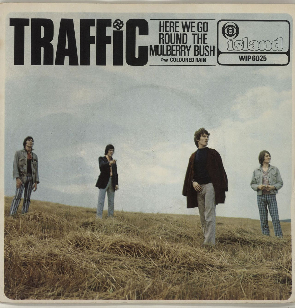 Traffic Here We Go Round The Mulberry Bush - Wide - P/S UK 7" vinyl single (7 inch record / 45) WIP6025