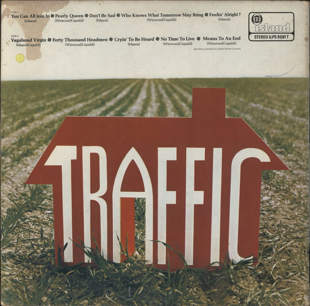 Traffic Traffic - 1st + Booklet & Smooth label - VG UK vinyl LP album (LP record)