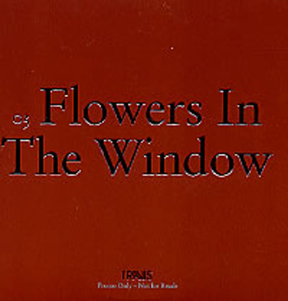 Travis (90s) Flowers In The Window UK Promo CD single (CD5 / 5") FLOW1