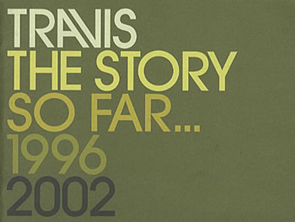 Travis (90s) The Story So Far... 1996-2002 UK book