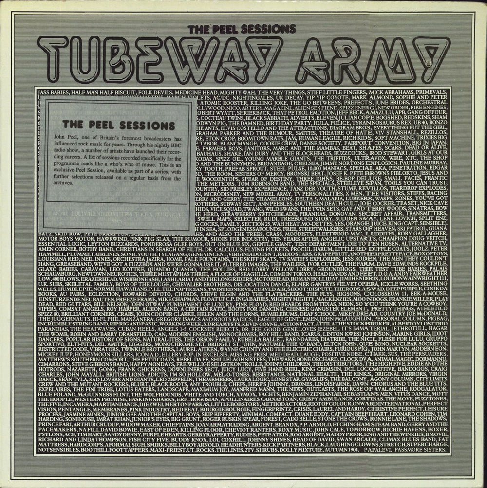 Tubeway Army The Peel Sessions - Hype Stickered Canadian 12" vinyl single (12 inch record / Maxi-single) SFPS032