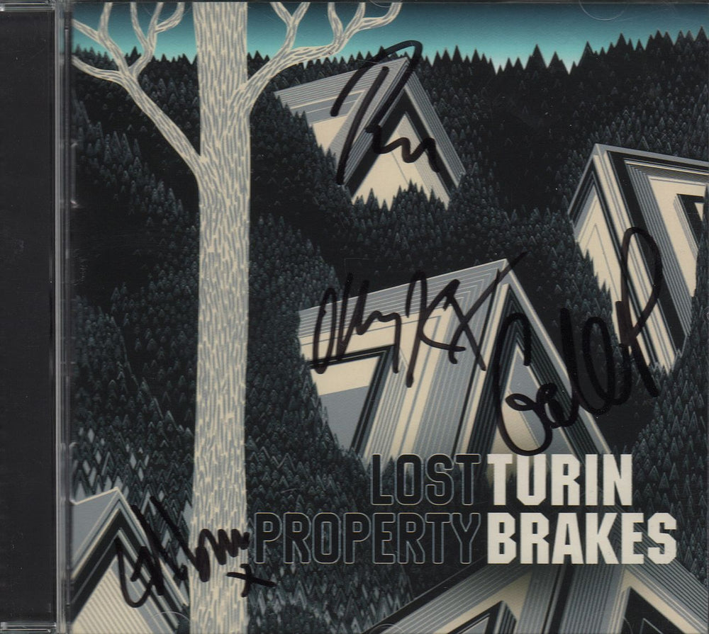 Turin Brakes Lost Property - Autographed UK CD album (CDLP) COOKCD638