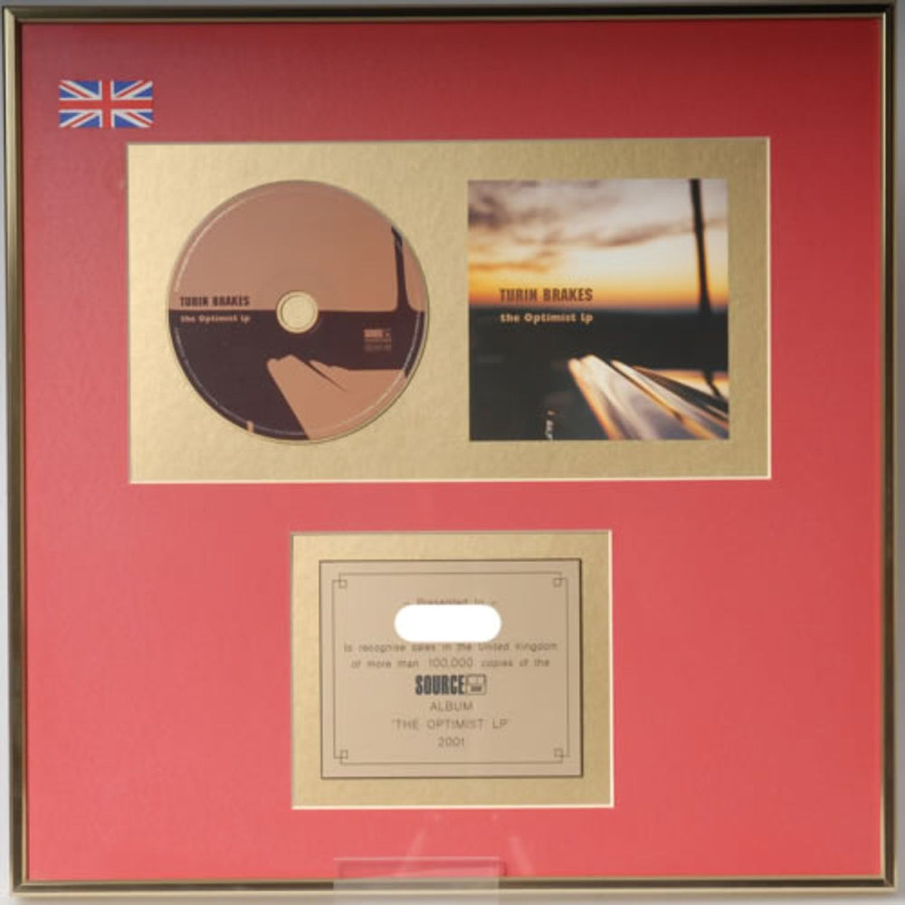 Turin Brakes The Optomist LP UK in-house award disc IN-HOUSE AWARD