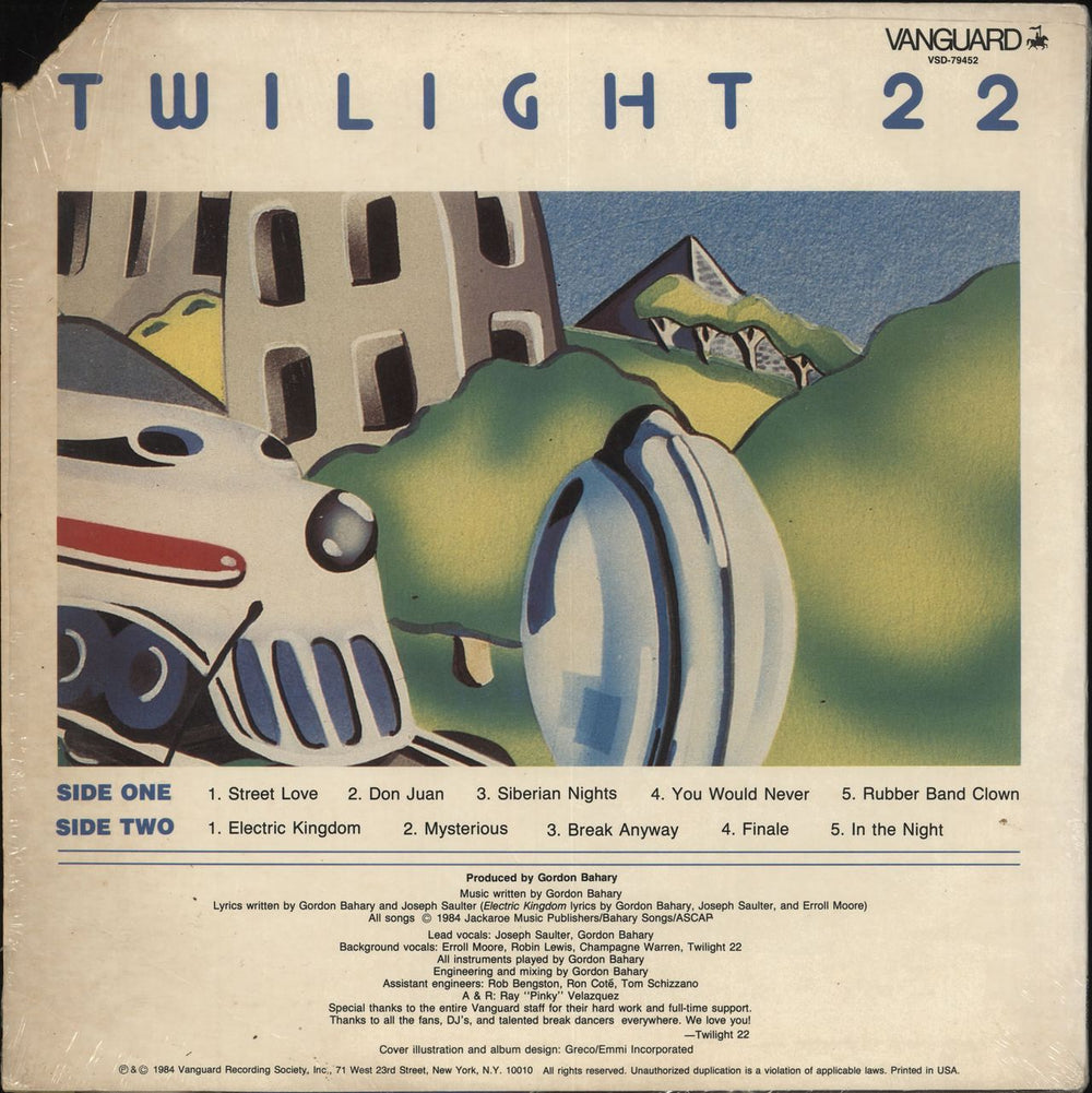 Twilight 22 Twilight 22 - shrink US vinyl LP album (LP record)