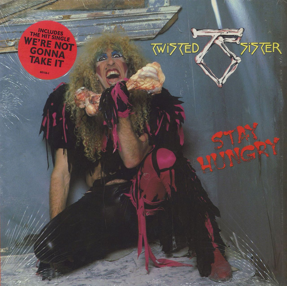 Twisted Sister Stay Hungry - stickered shrink US vinyl LP album (LP record) 780156-1