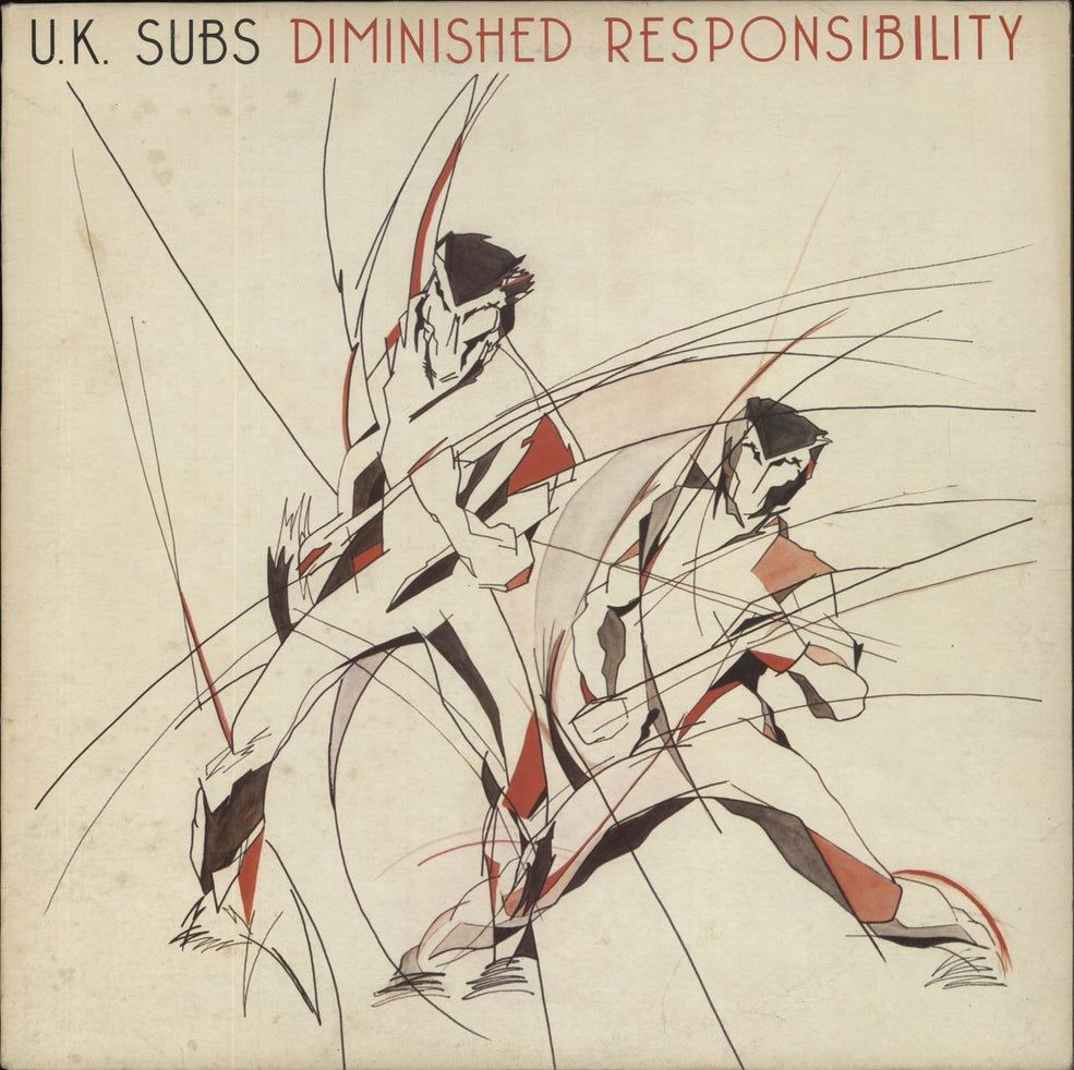 U.K. Subs Diminished Responsibility - Black Vinyl UK vinyl LP album (LP record) GEMLP112