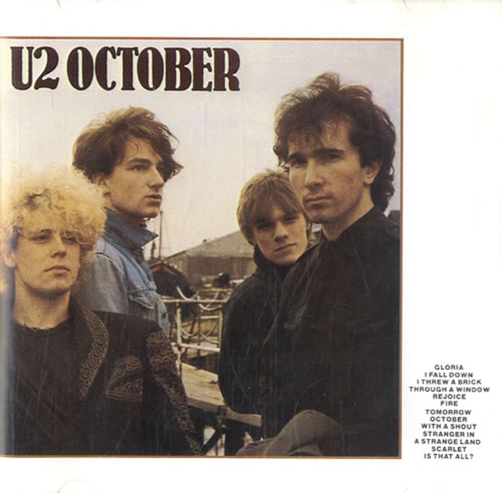 U2 October - 1st UK CD album (CDLP) CID111(90092)