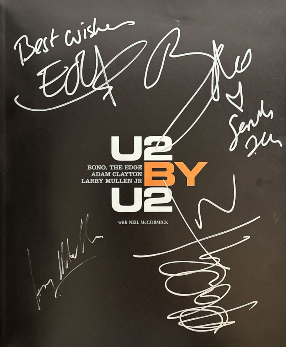 U2 U2 By U2 - Autographed UK book U-2BKUB819086