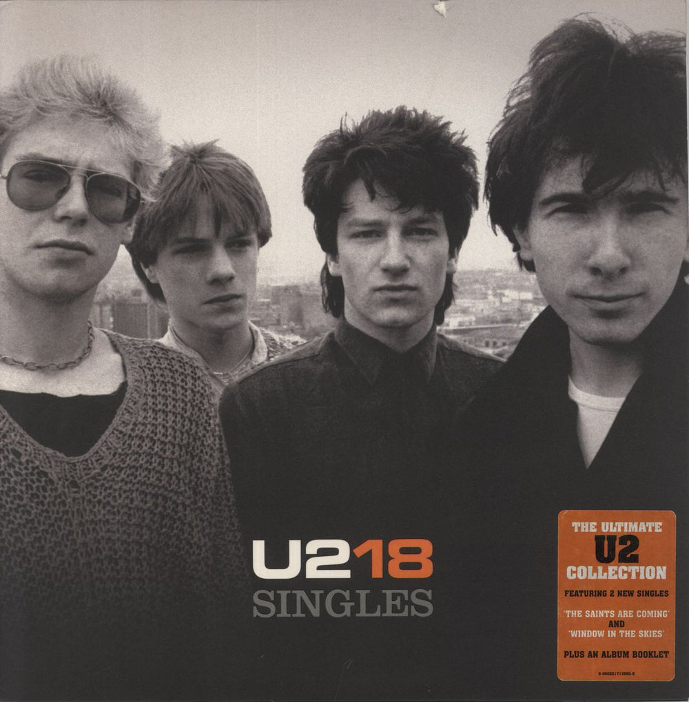 U2 U218 Singles - Hype Stickered - VG UK 2-LP vinyl record set (Double LP Album) 1713550