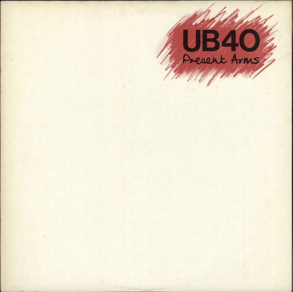 UB40 Present Arms + 12" & Merchandise Insert UK vinyl LP album (LP record) LPDEP1