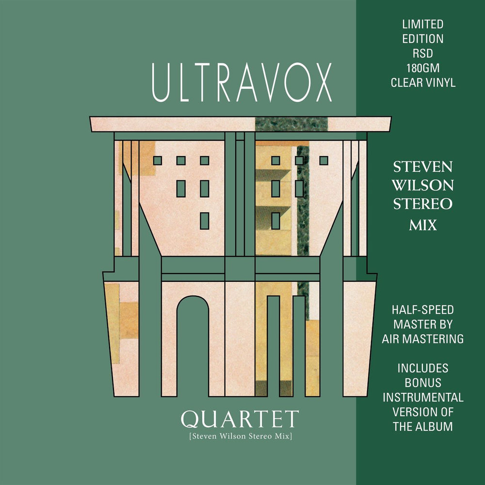 Ultravox Quartet - RSD Black Friday 2023 - Steven Wilson Mix 180 Gram Clear Vinyl - Sealed UK 2-LP vinyl record set (Double LP Album) CDLR1394